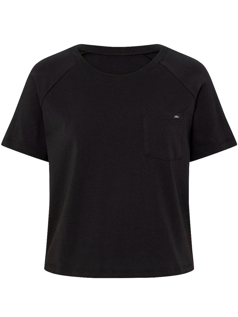 PINK Victoria’s Secret Women’s Black Pocket T-Shirt Size M NWT Sleep Tee